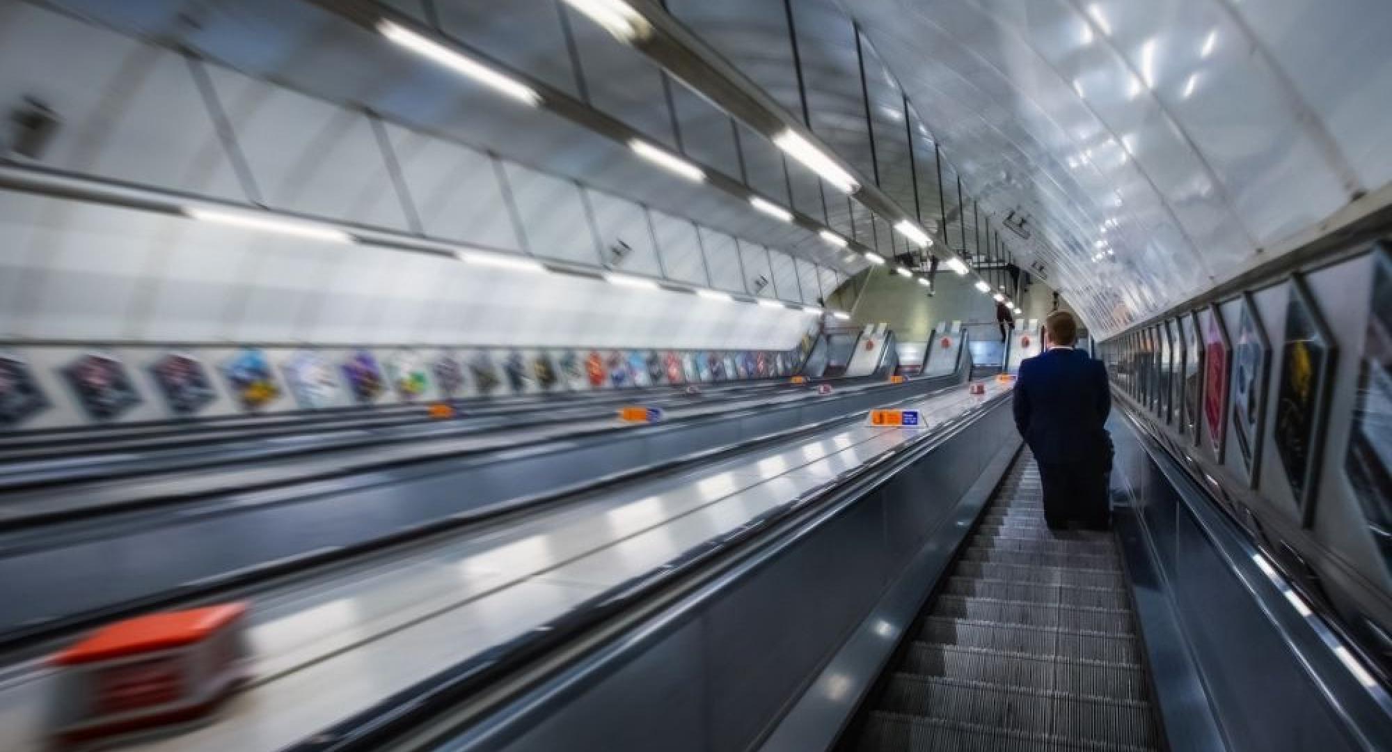 South Kensington escalator 