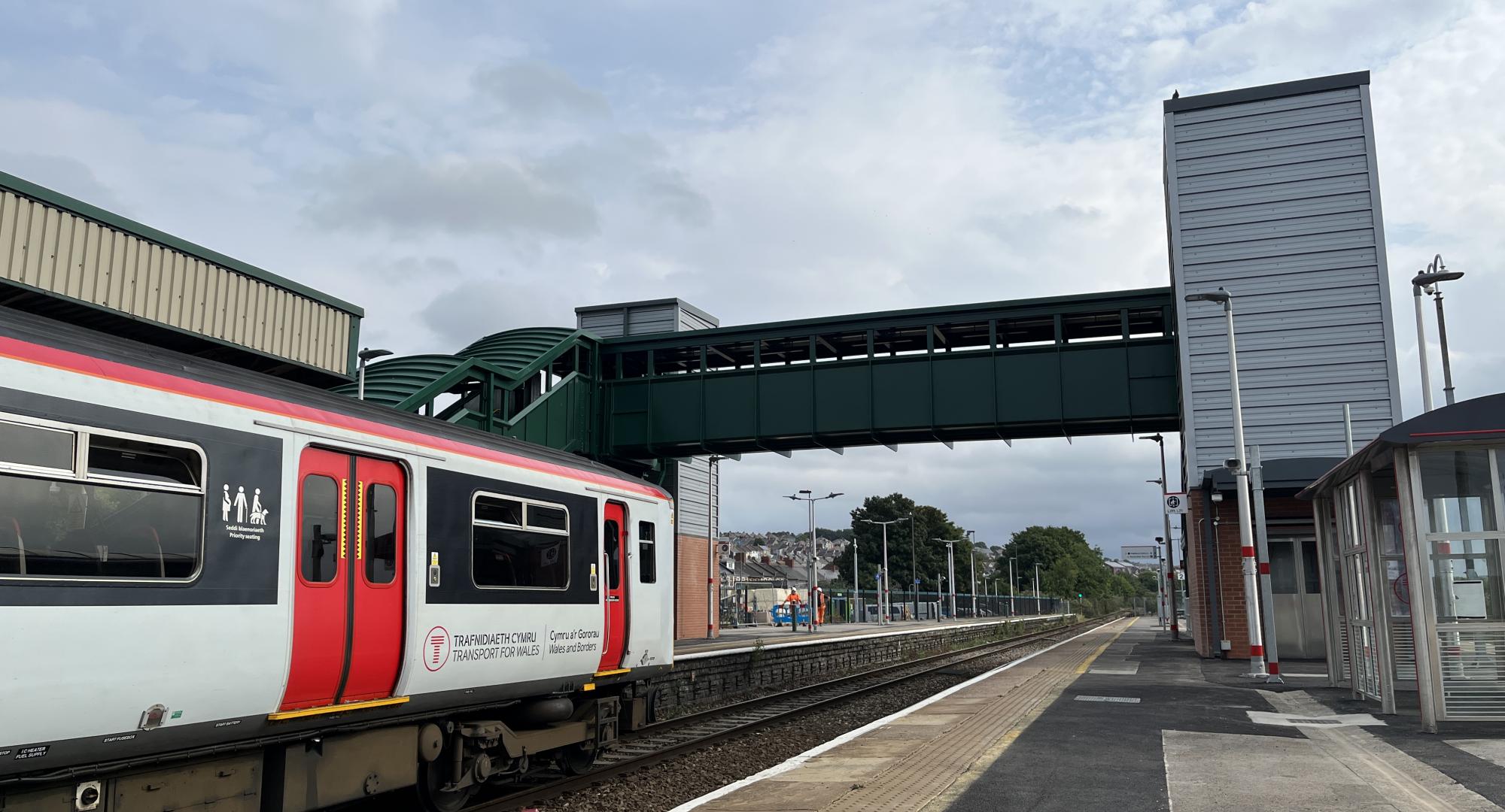 Upgraded Barry Station footbridge, via NetworkRail 