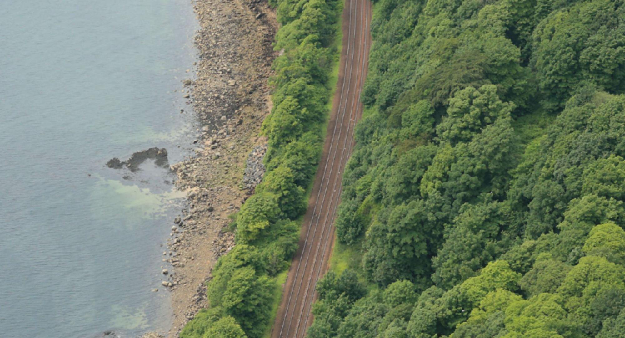 Aberdour Kirkcaldy vegetation, via Network Rail 