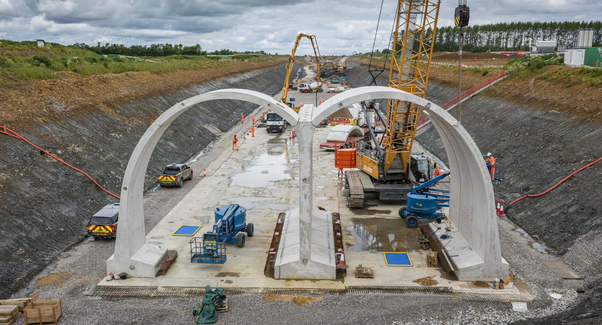 Chipping Warden green tunnel, via HS2 