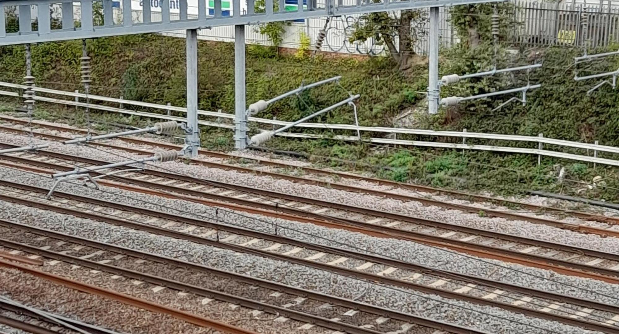 Repairs planned for Stevenage after overhead wire damage, via Network Rail 