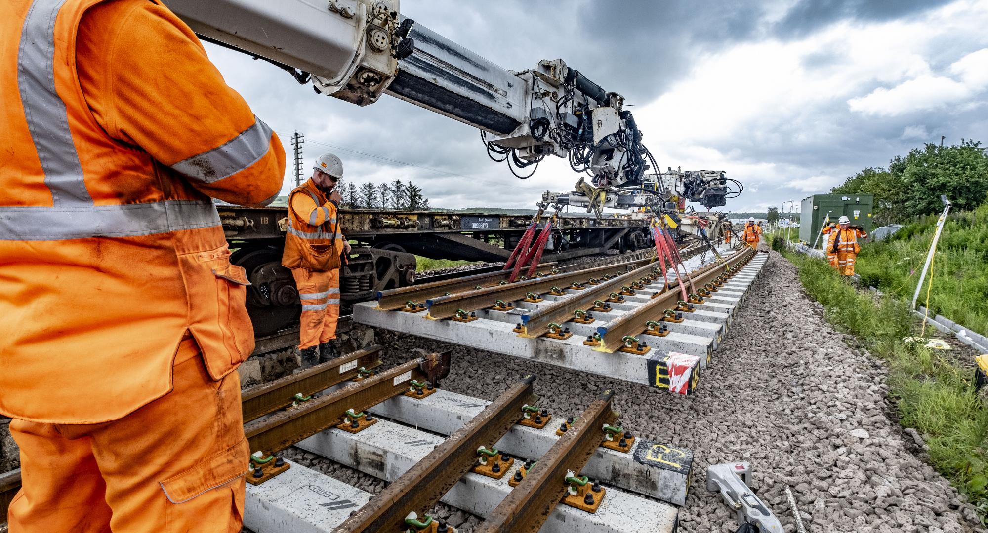 Track upgrade works 