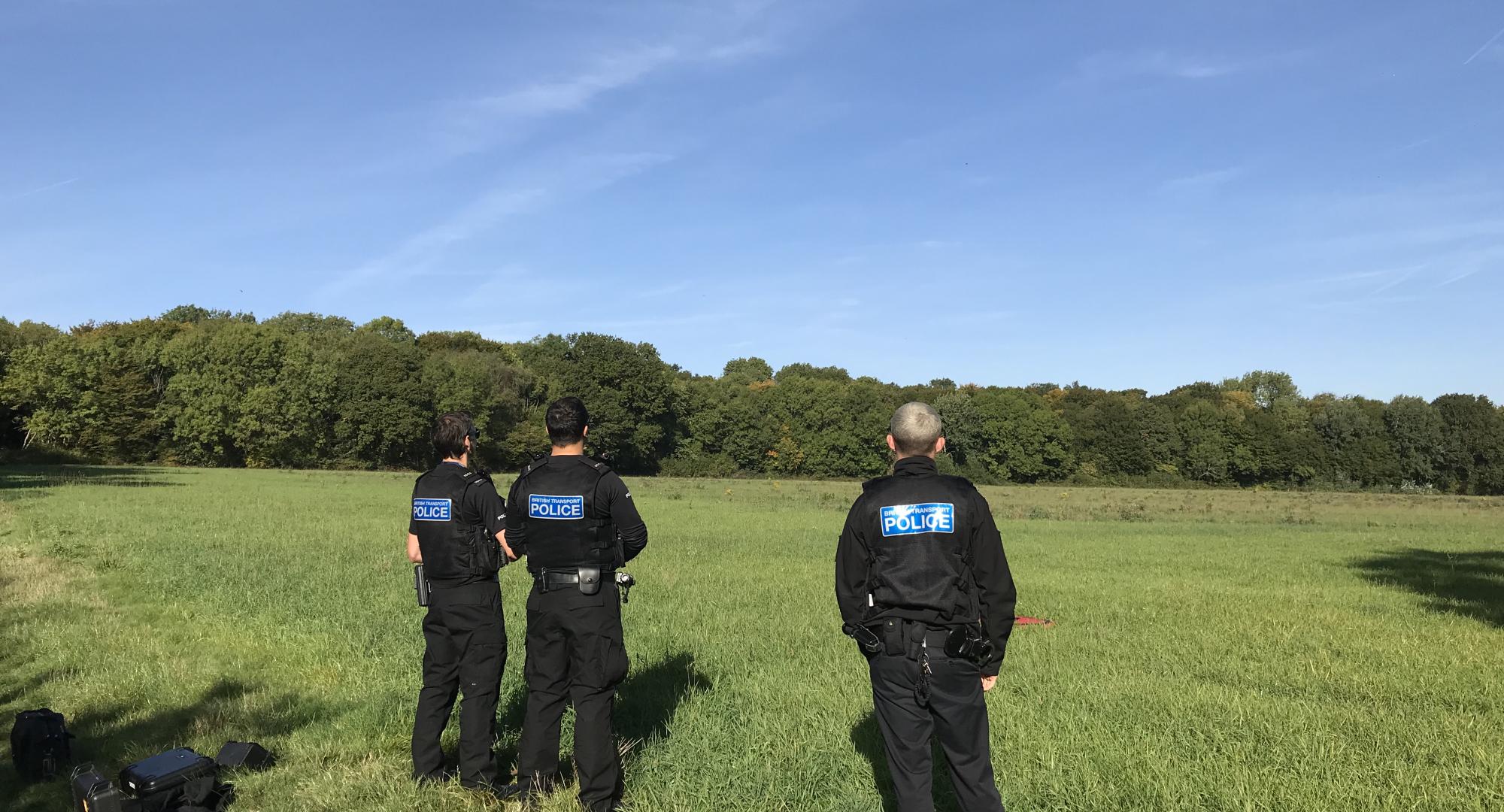 BTP drones in use, via Network Rail 