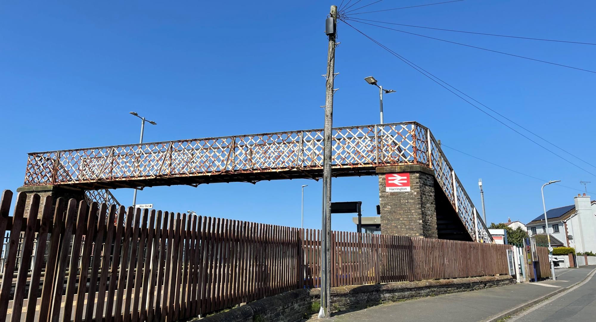 Harrington Station footbridge, via Network Rail 