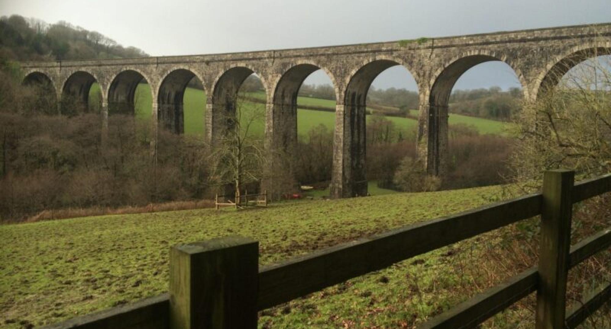 Tavistock rail line viaduct, via Devon Council 