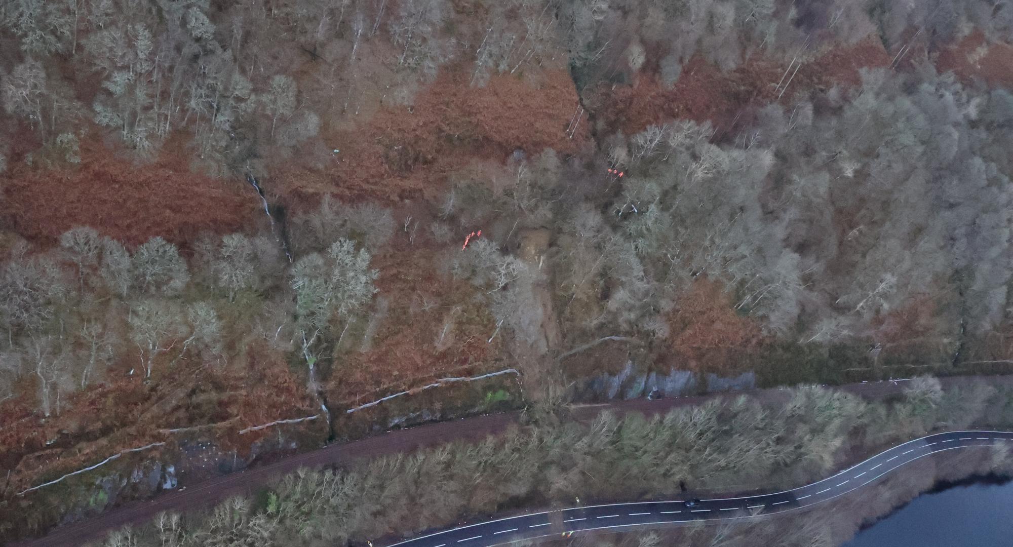 Cruachan landslip, via Network Rail 