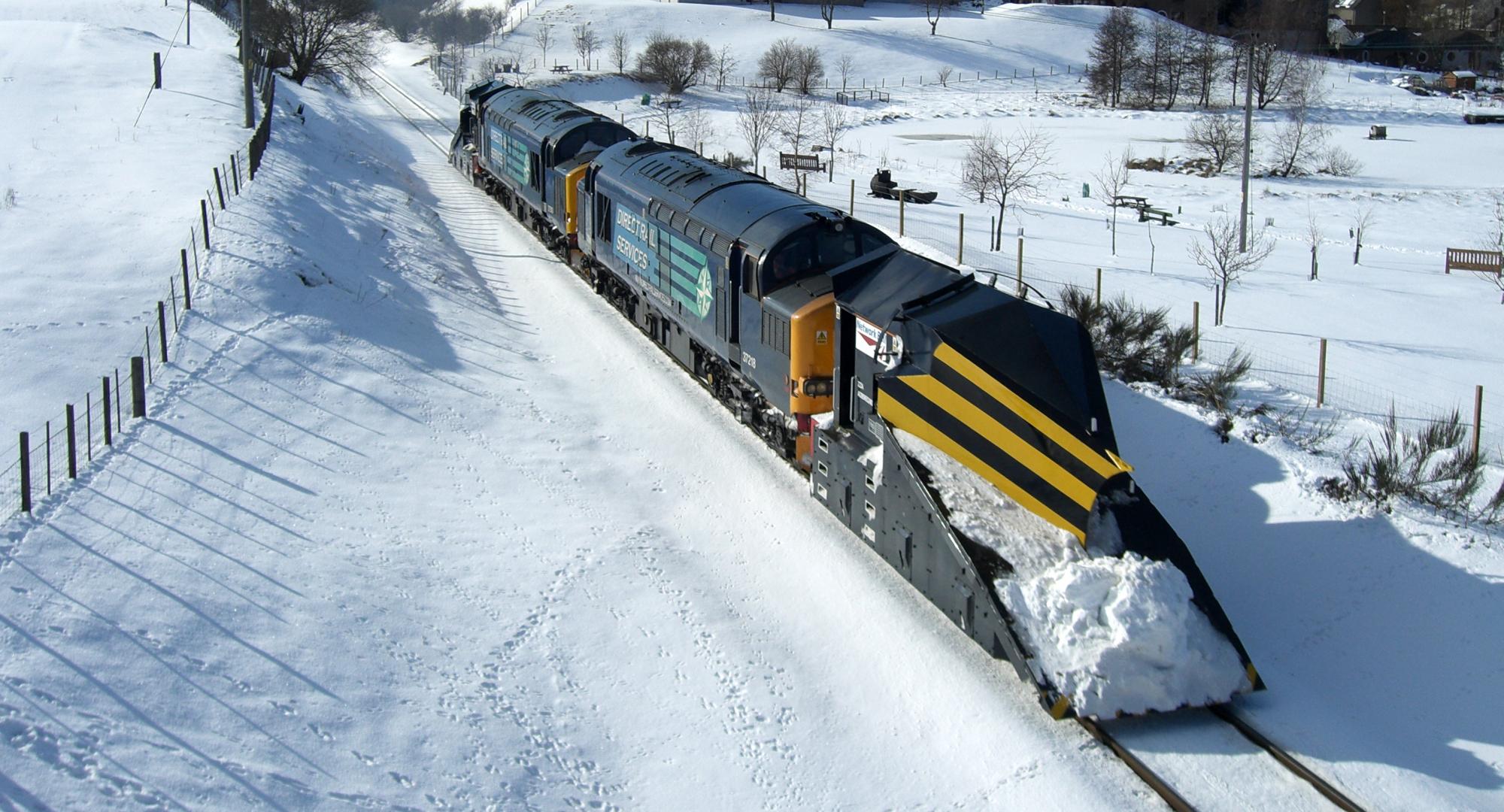 Snow plough, via Network Rail 