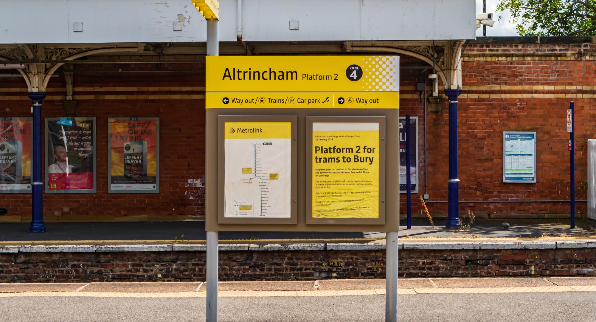 Altrincham station, via Istock 