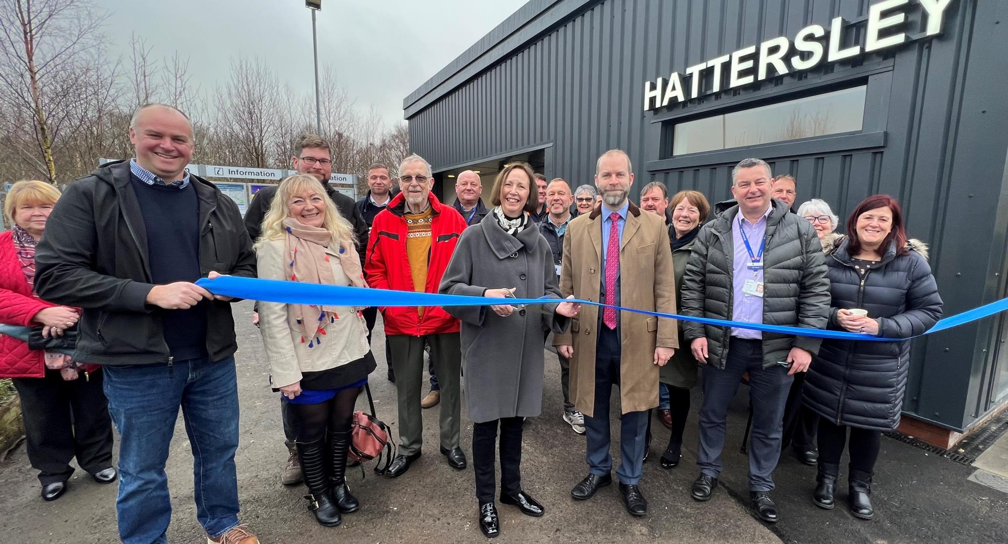 Hattersley station grand opening, via Northern 