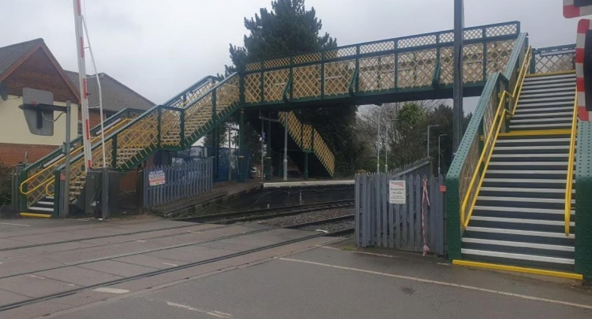 Trimley footbridge, via Greater Anglia 