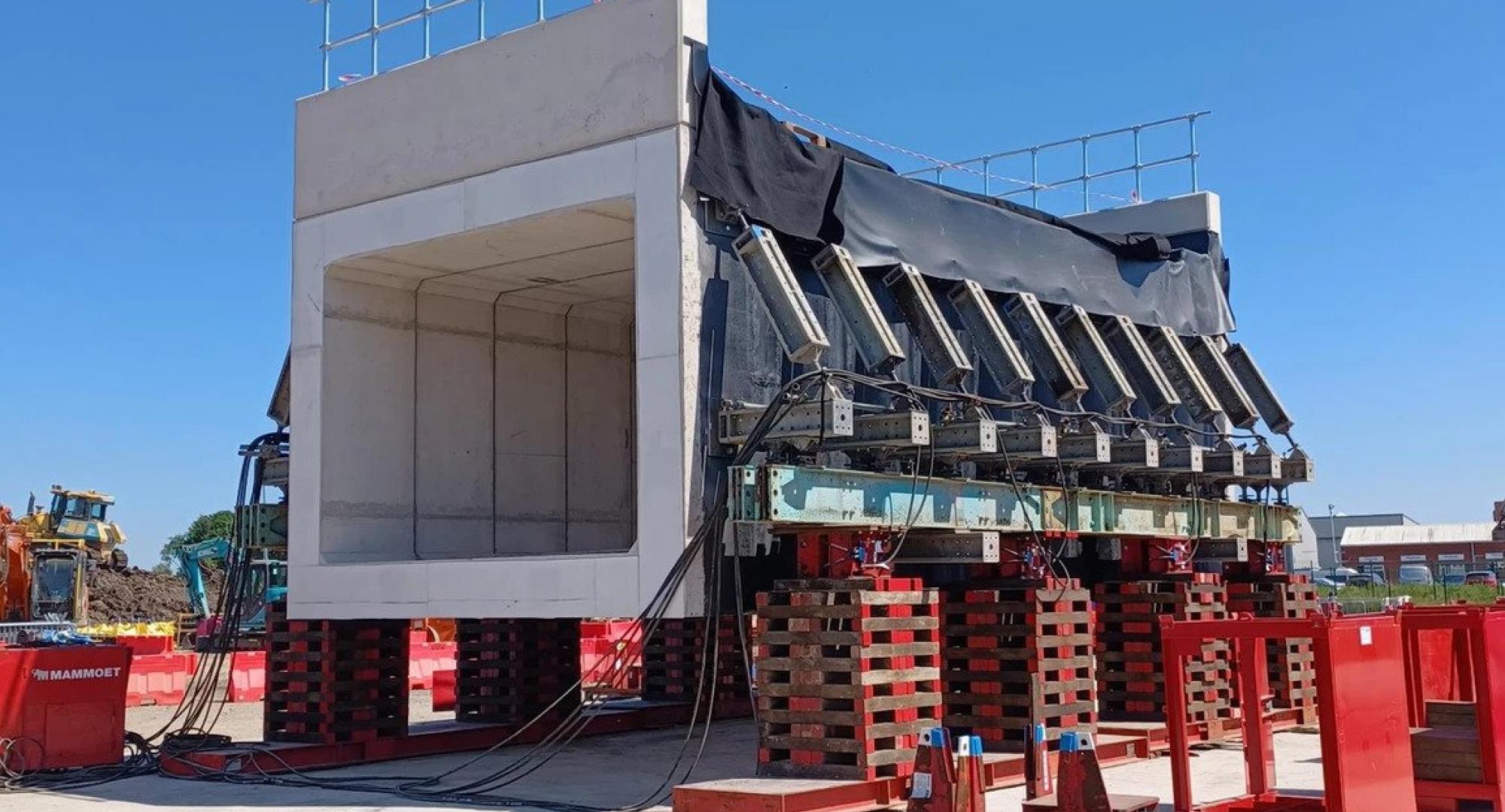 Northumberland Line works continue as underpass in North Tyneside is installed