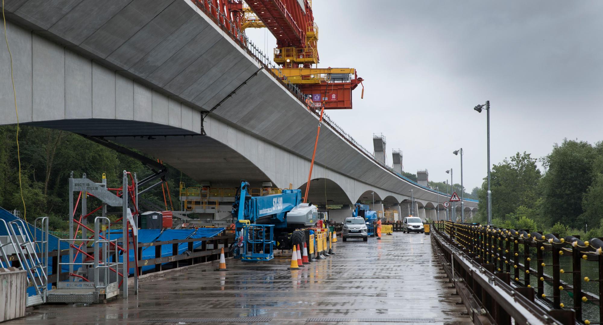 Key Colne Viaduct span completed by HS2 