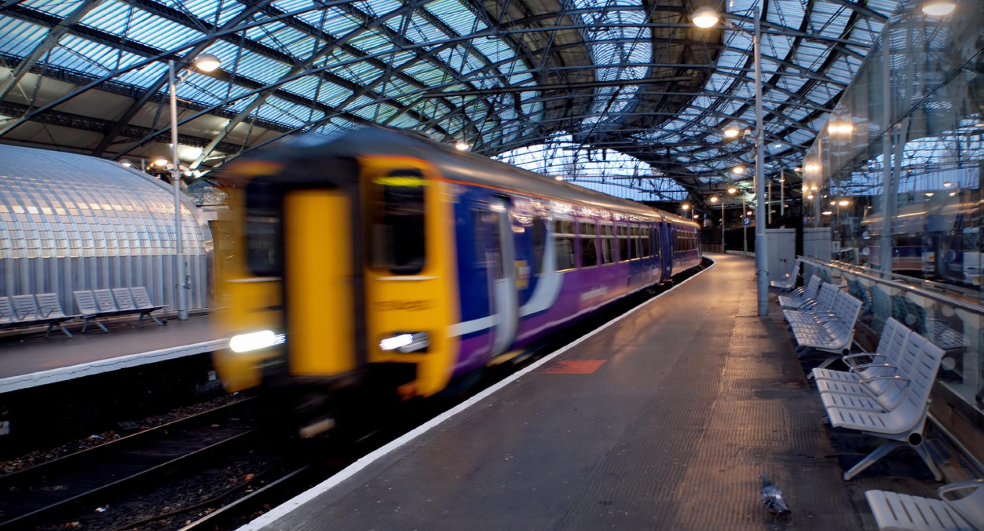 Northern train at Liverpool Lime Street station