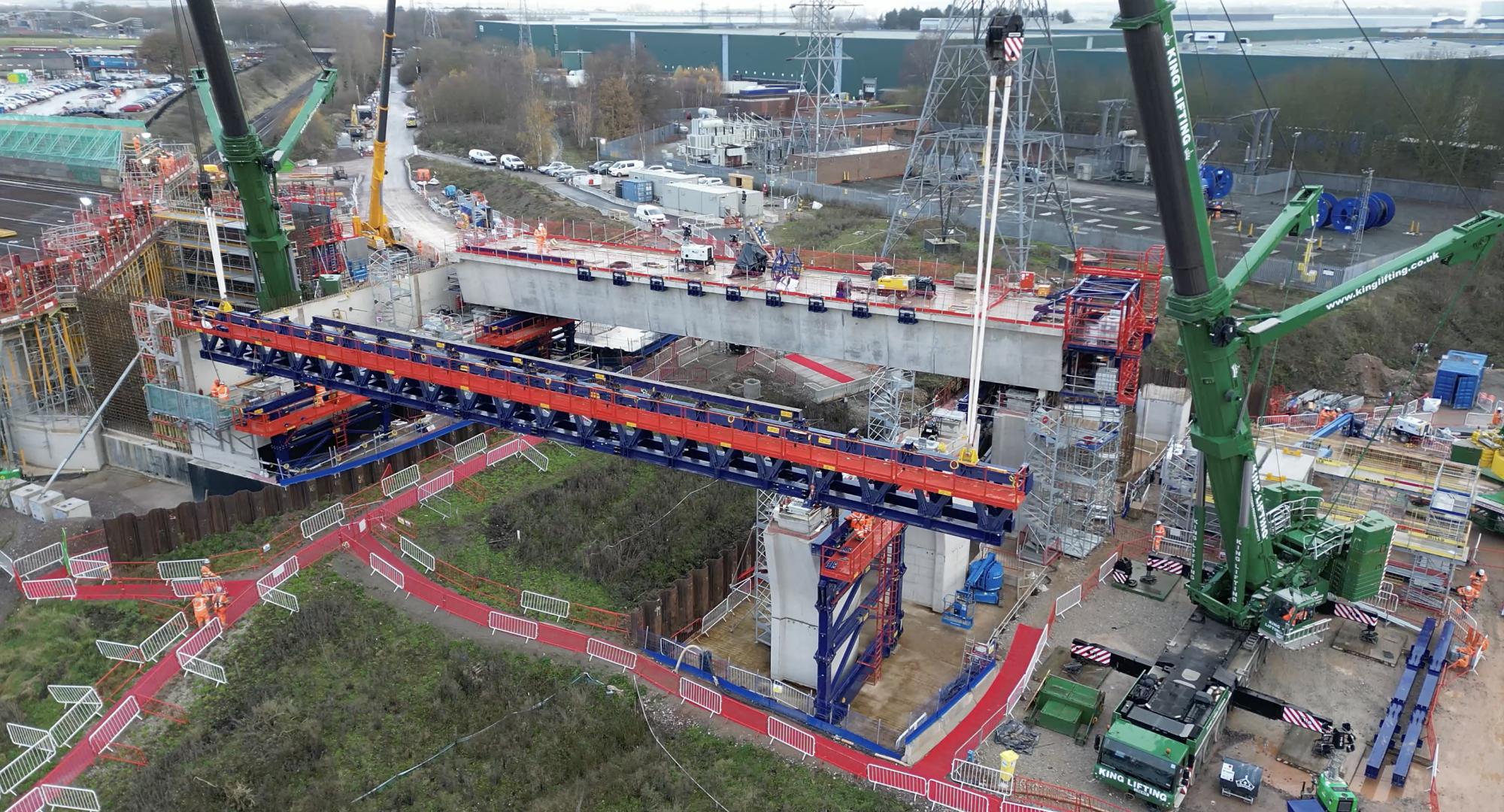 Viaducts start to take shape for HS2