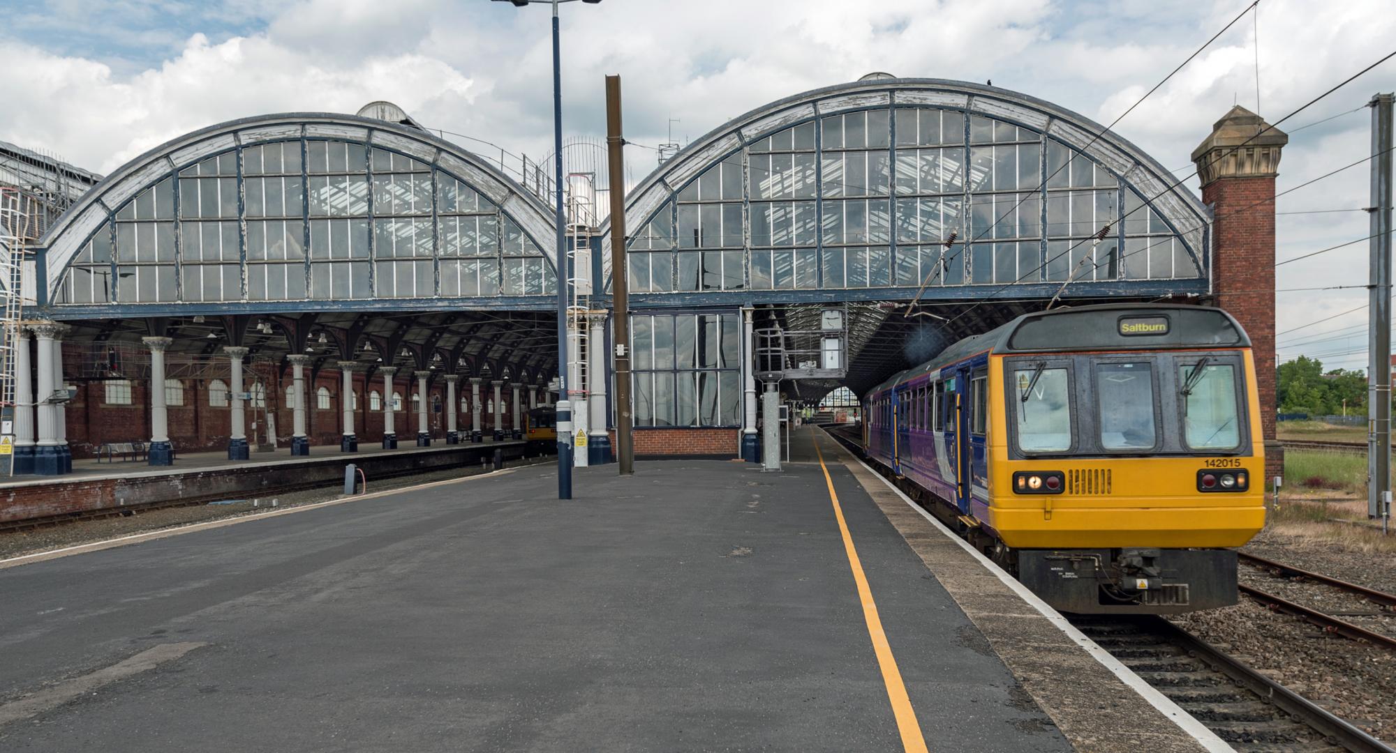 Train Leaving Darlington Station