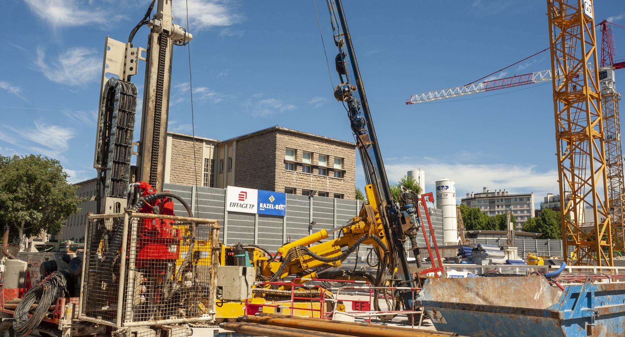 Construction work on Line 14