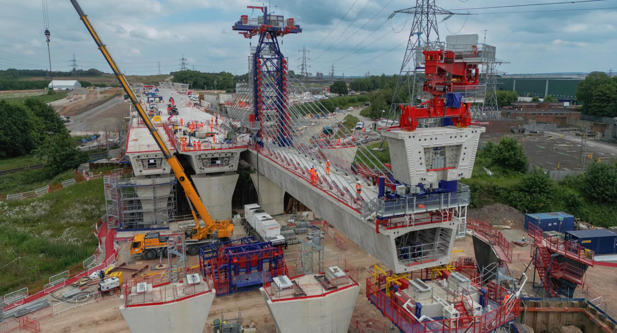 River Tame West Viaducts construction