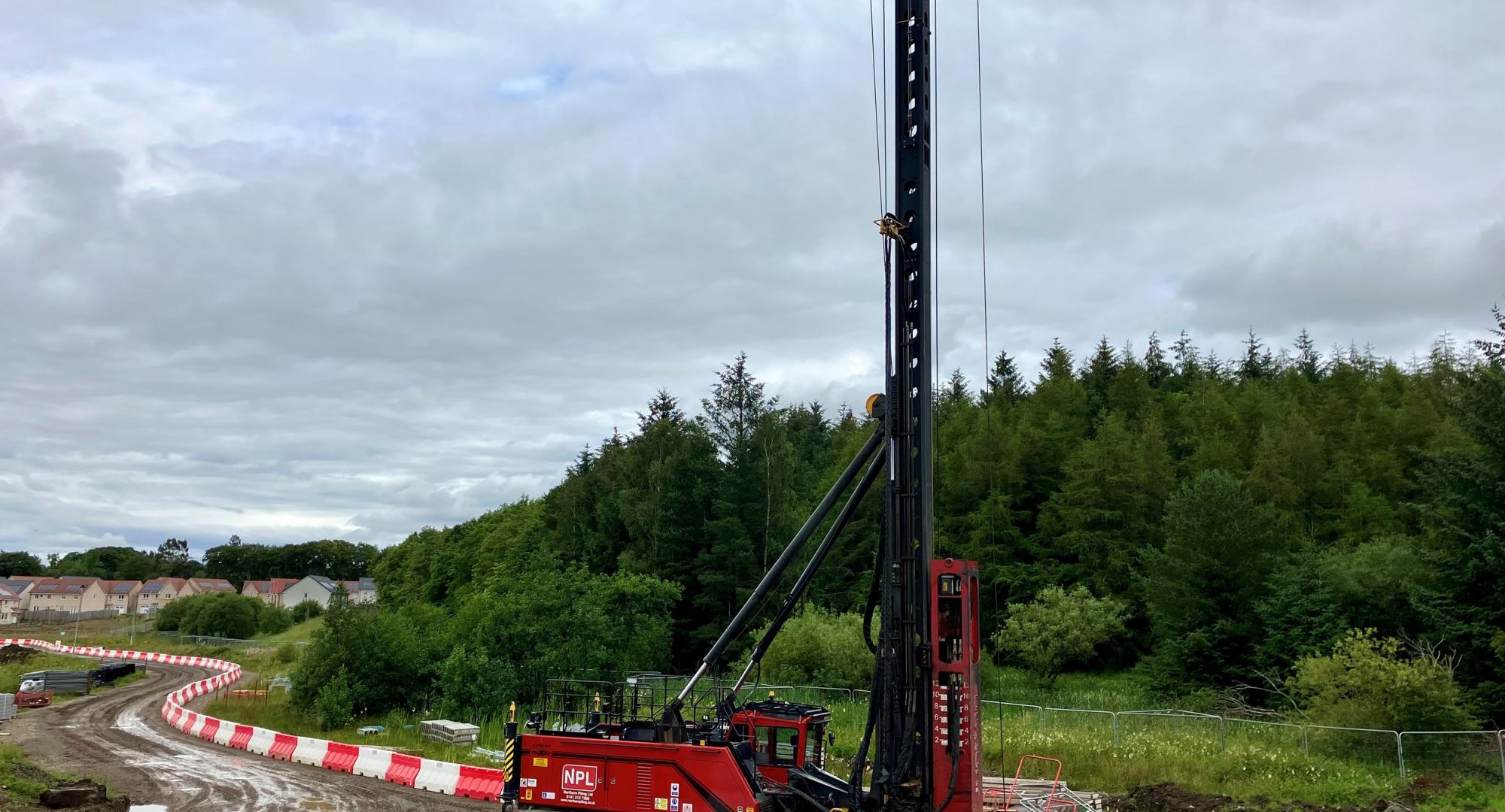 Image of a piling rig