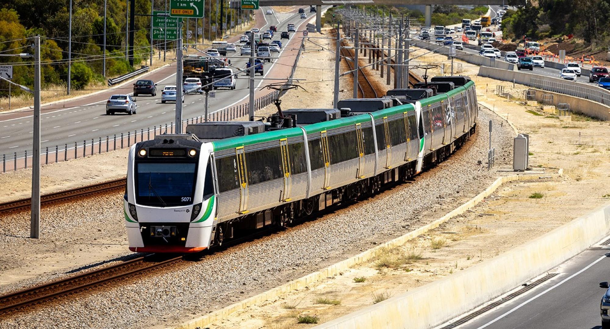 Passenger train in Australia