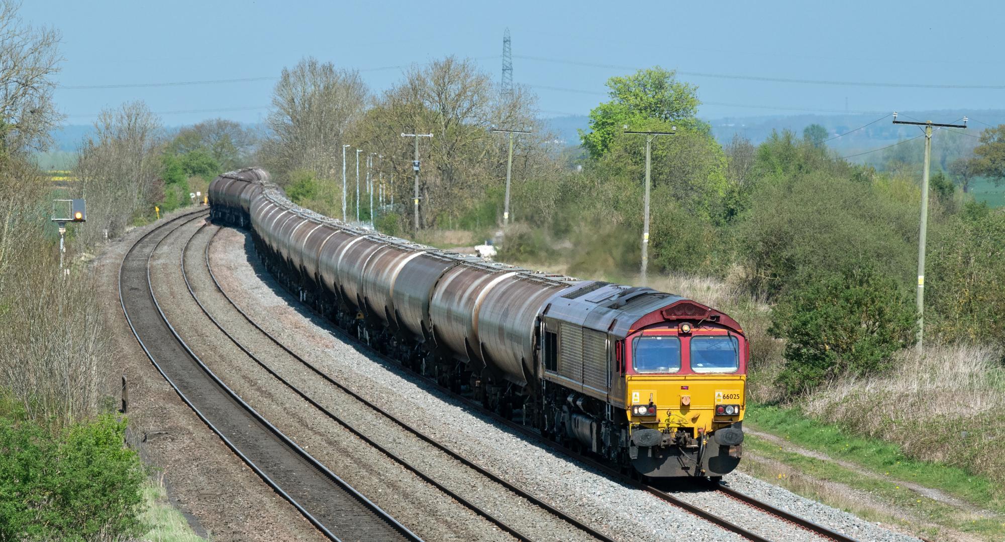 Rail Freight Train in Staffordshire