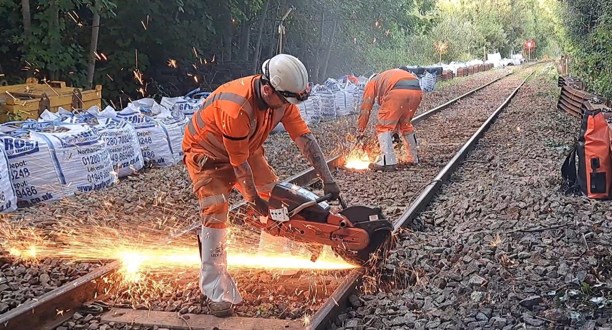 Track work at Montpelier