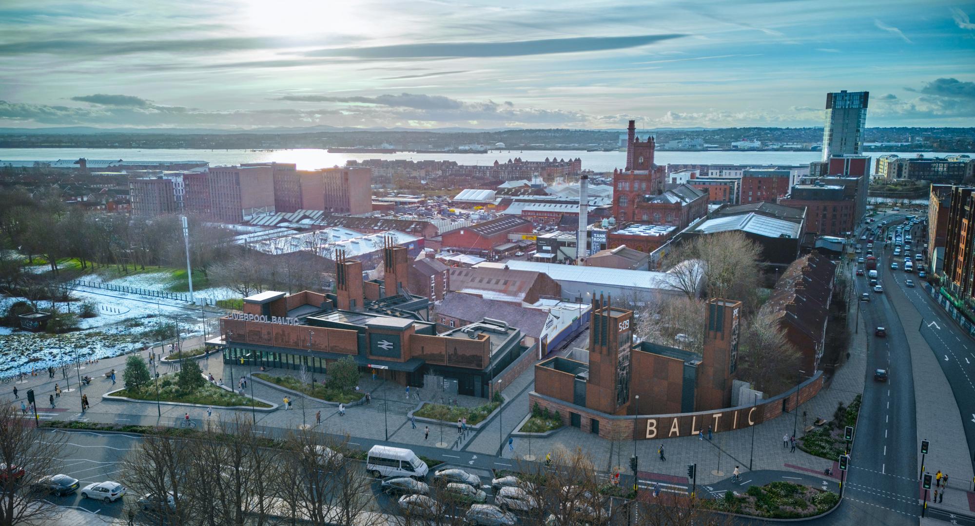 Liverpool Baltic Station Ariel View