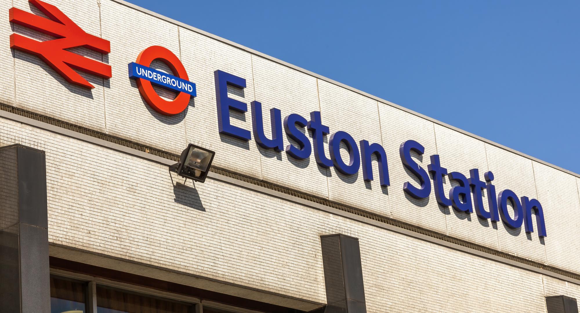 Euston Station sign