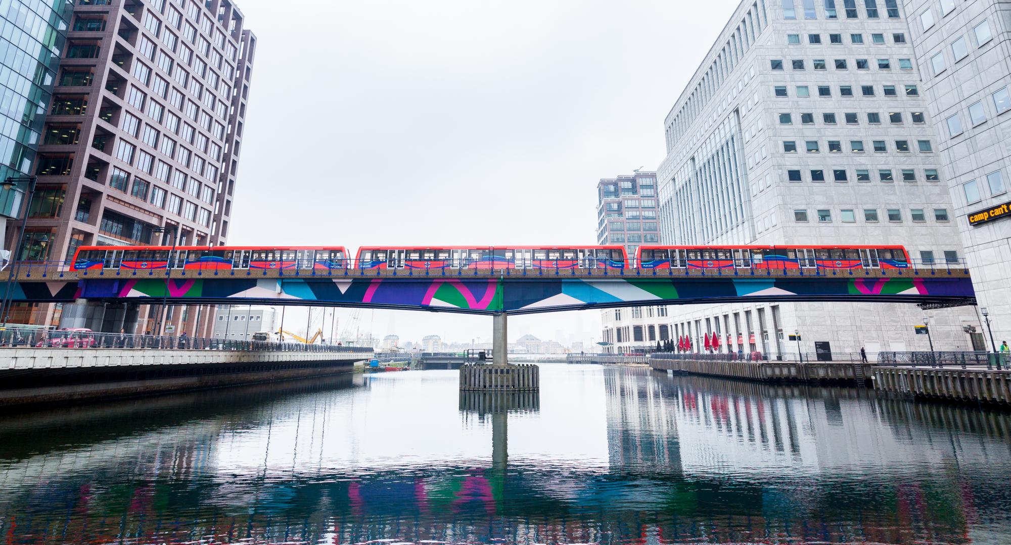 DLR at Canary Wharf