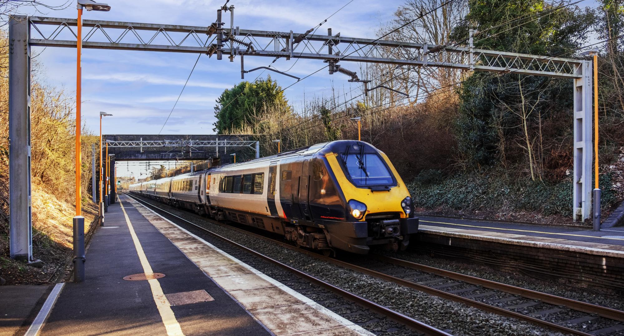 Train on a track