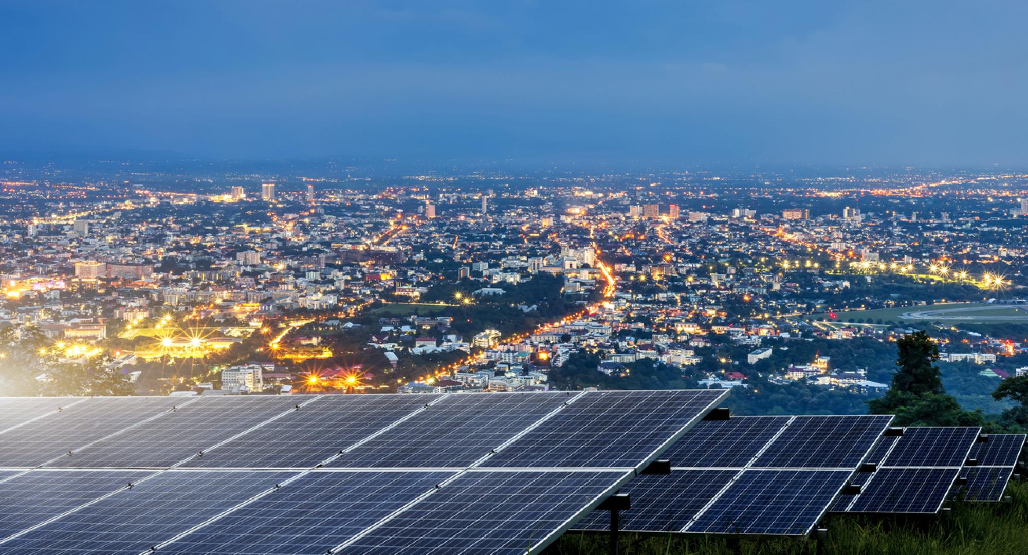 Solar Farm in a city