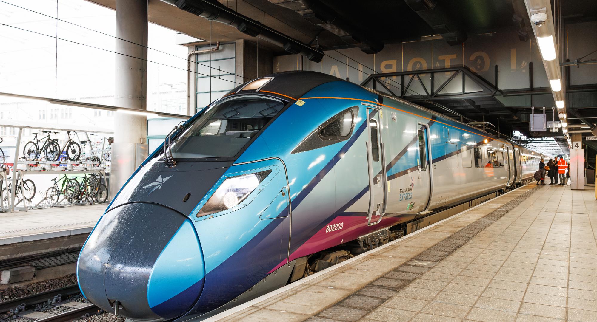 Transpennine Express Train at Manchester Victoria