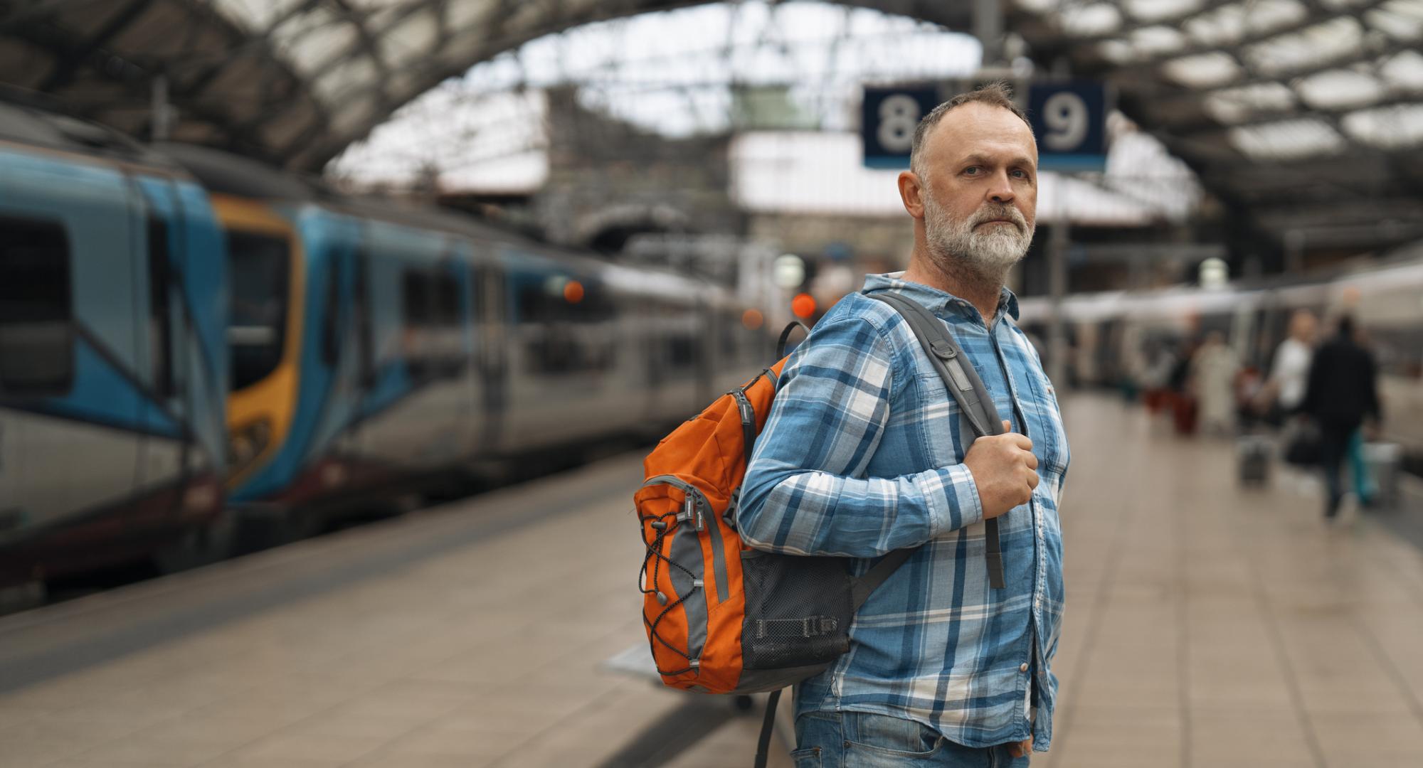 Man at station