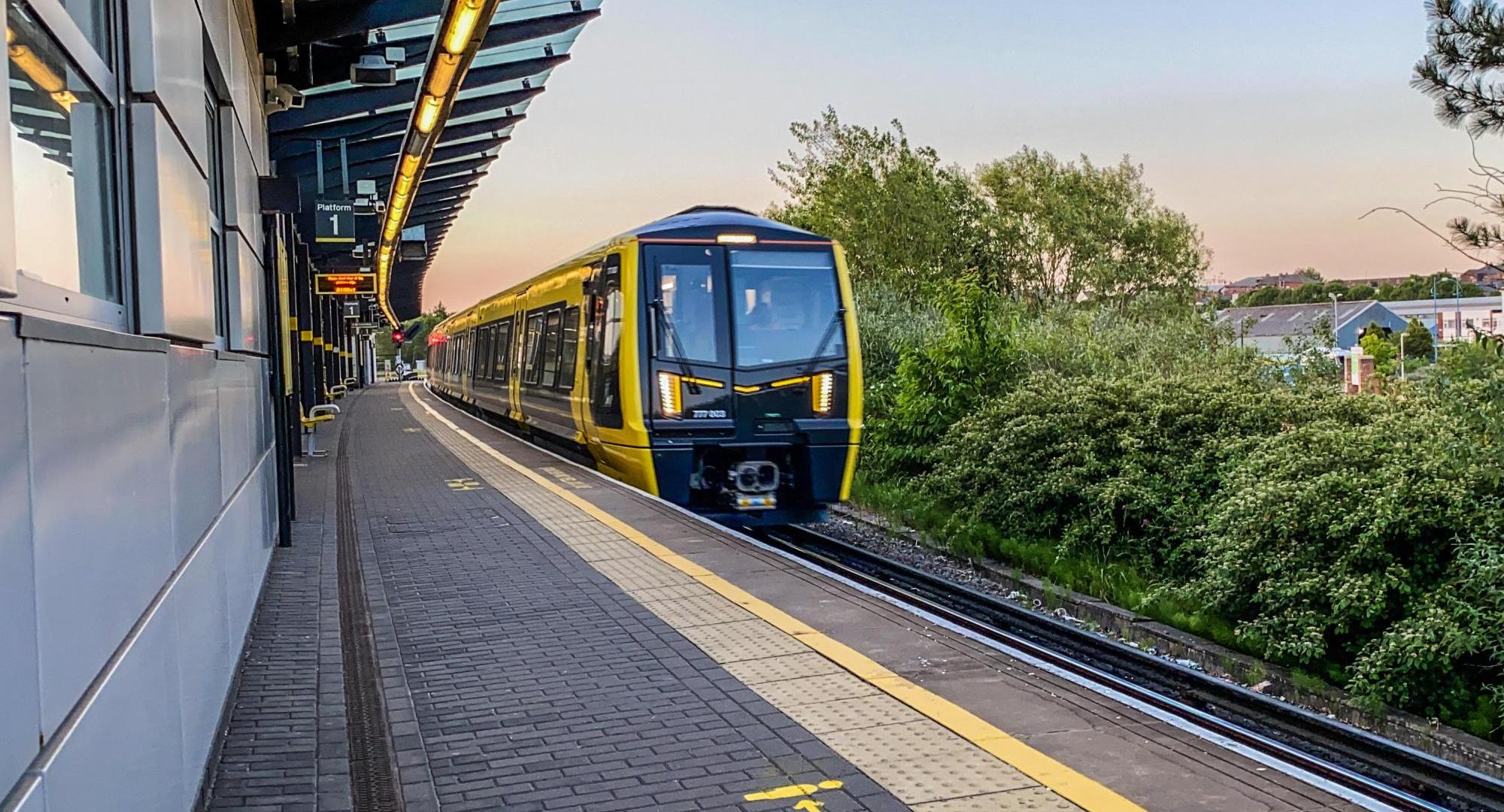 Merseyrail Train at Station