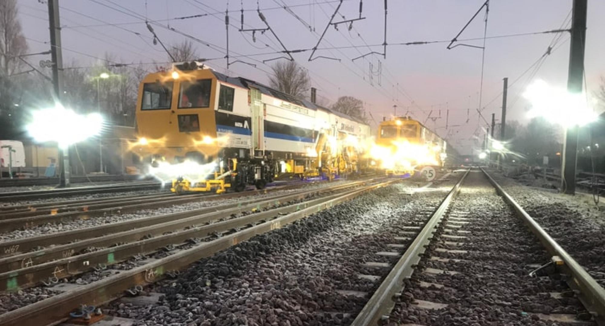 Train on the East Coast Line