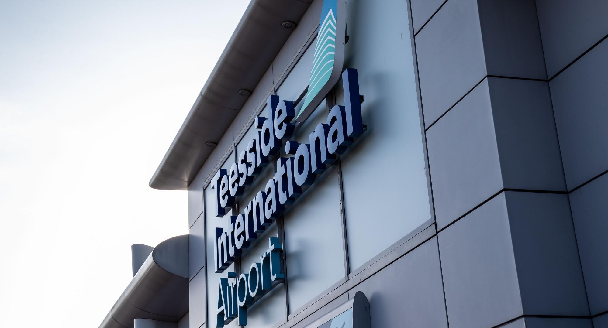 Teeside Airport Sign