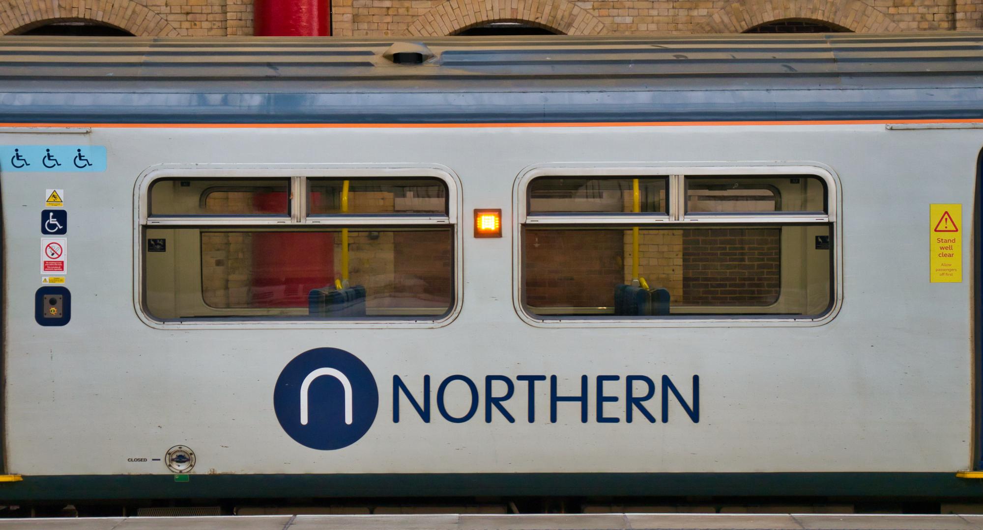 Northern train at a platform