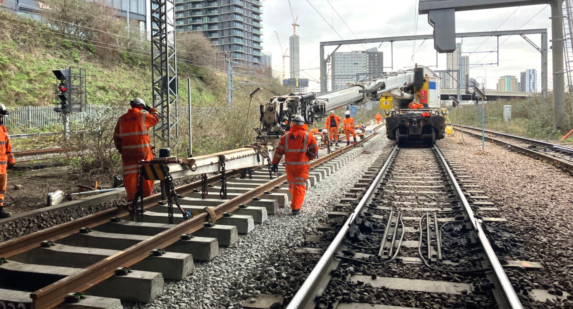 A recent track replacement