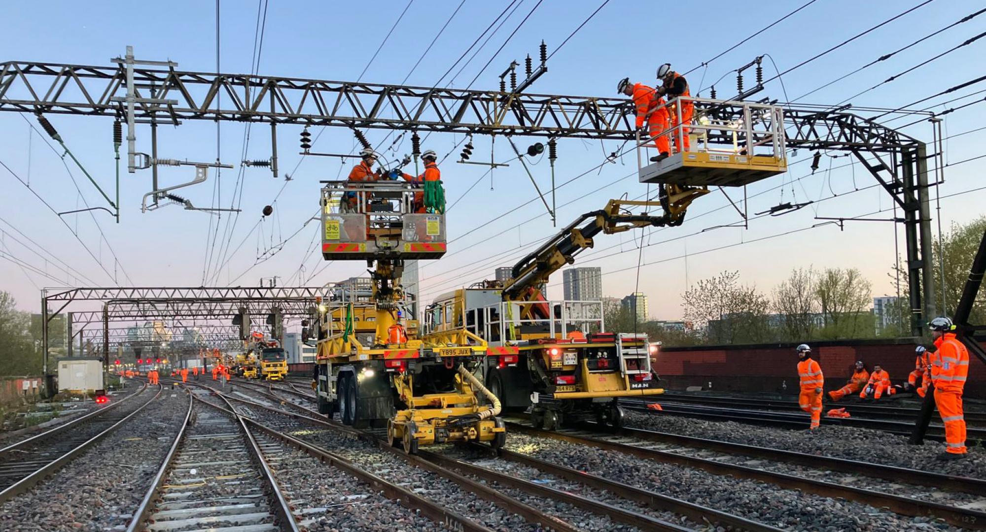 Overhead Line Repairs at Manchester Piccadilly