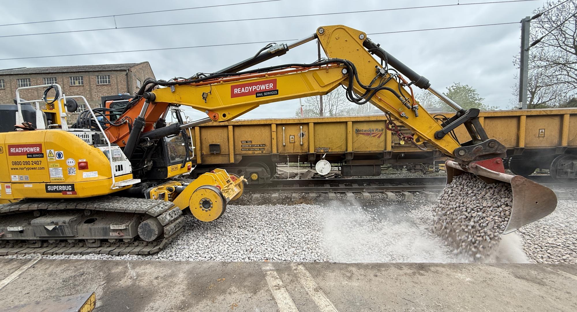 Digger at work