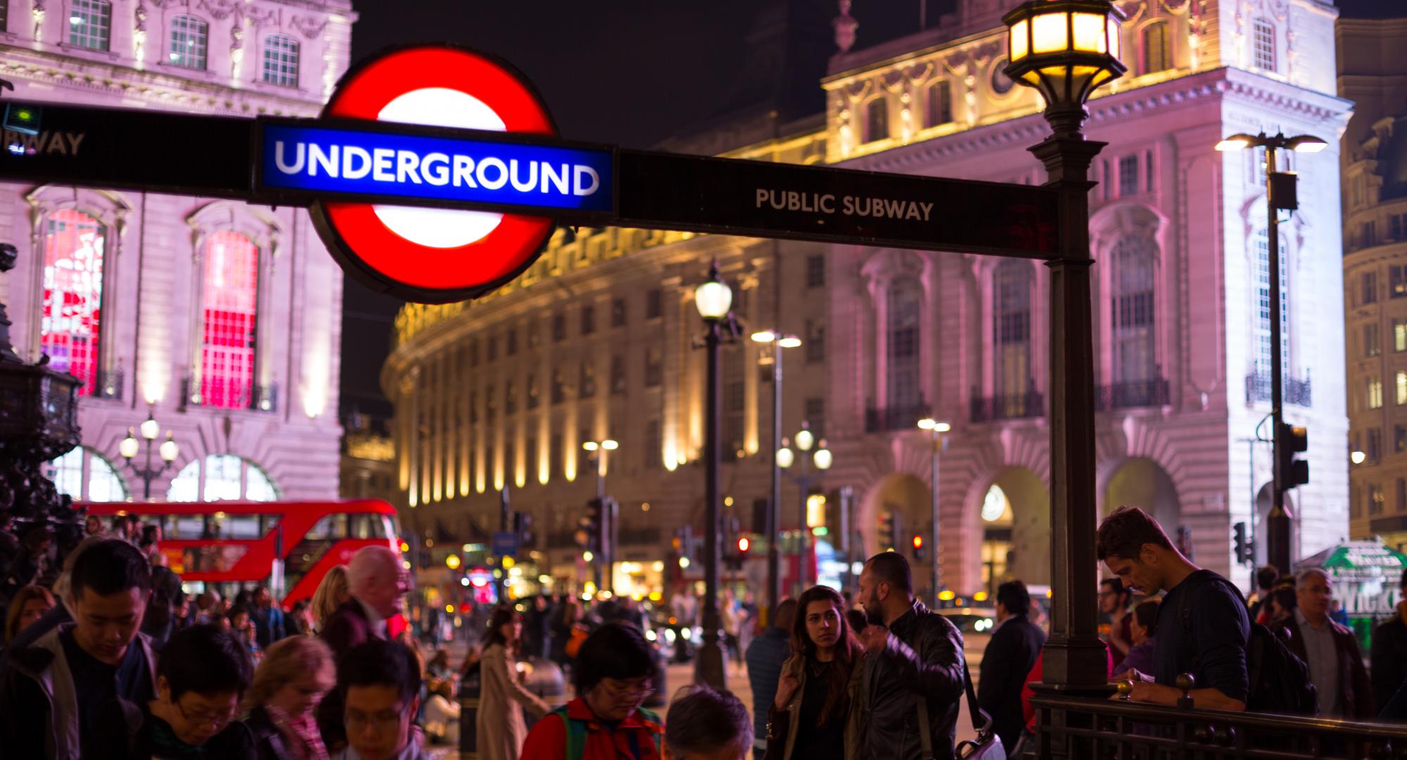 Tube Station at Night