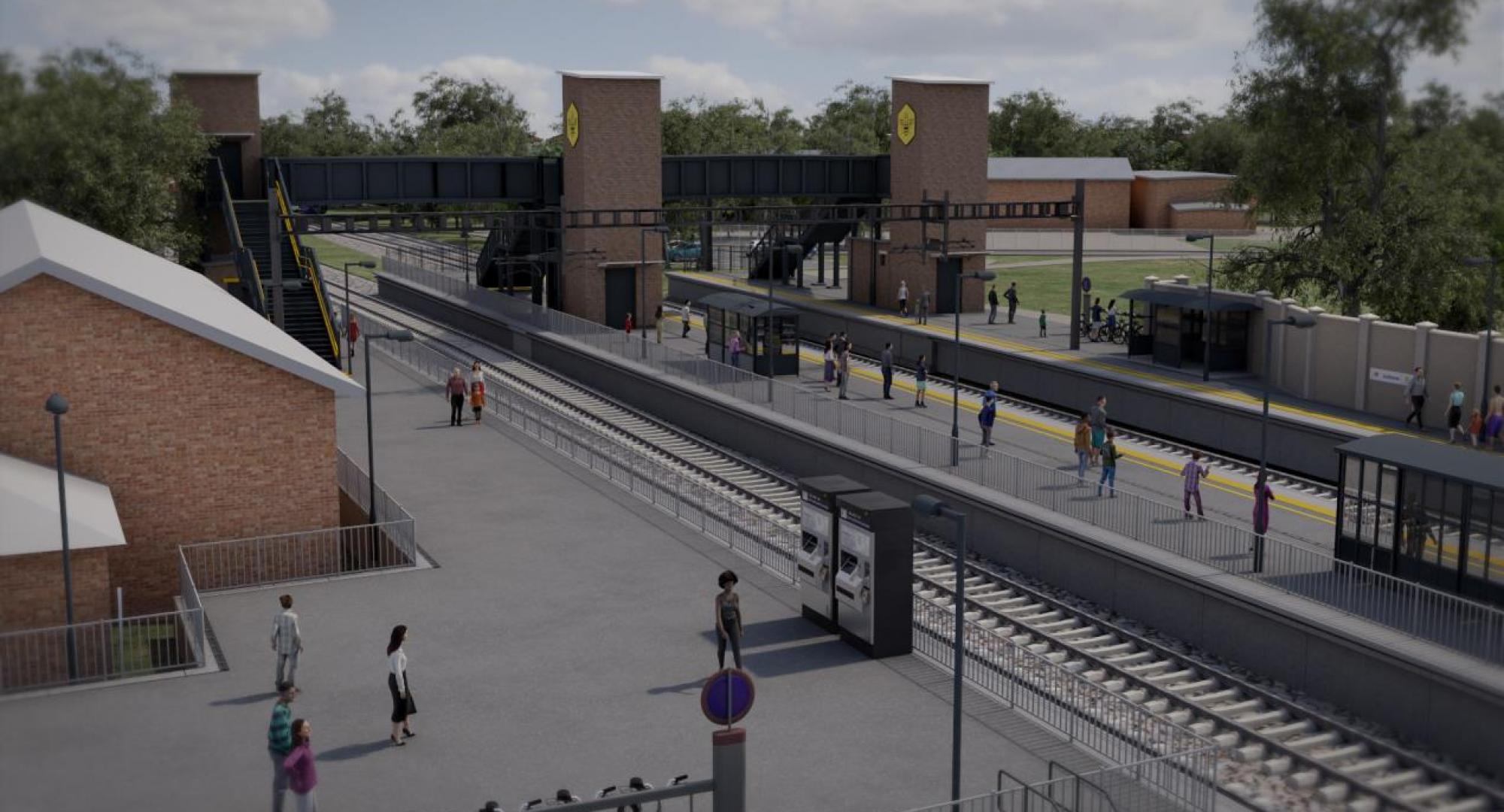 Golborne station CGI