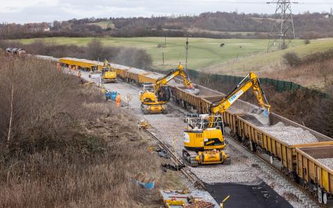 Image of engineering works in Huddersfield