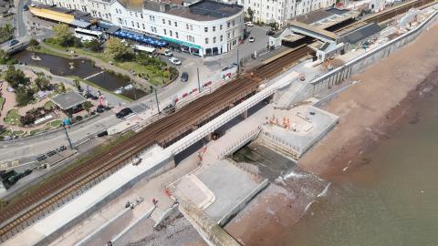 Dawlish Sea Wall open to public