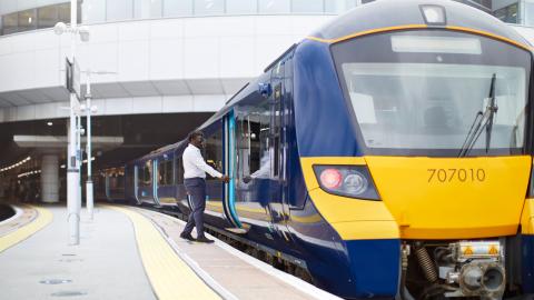 Class 707 Train at Cannon Street