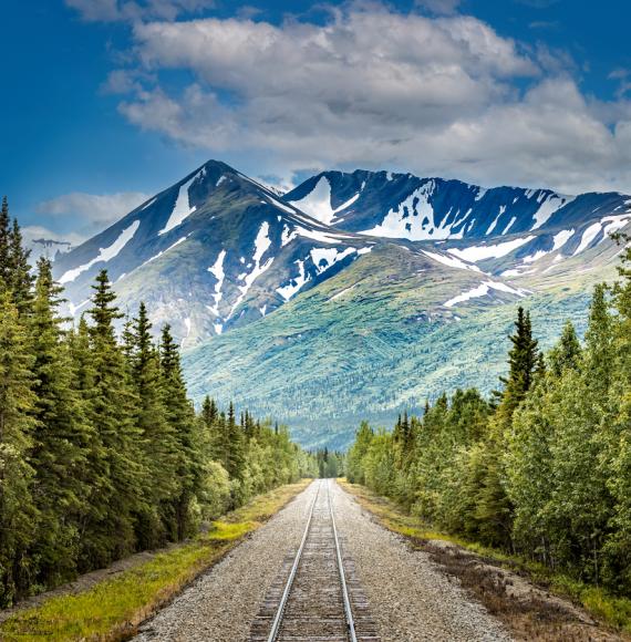 Train track in the United States