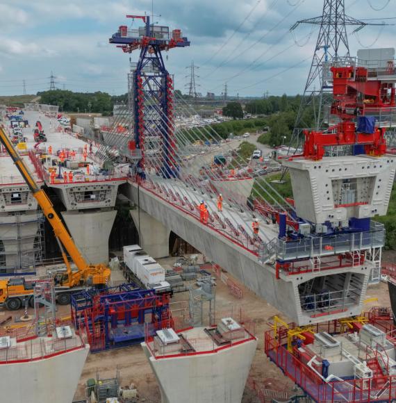 River Tame West Viaducts construction