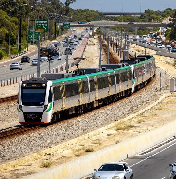 Passenger train in Australia