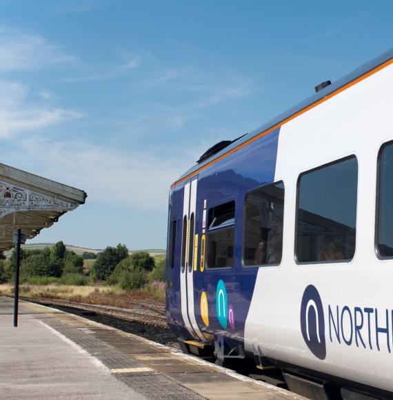 Image shows Northern trains at station