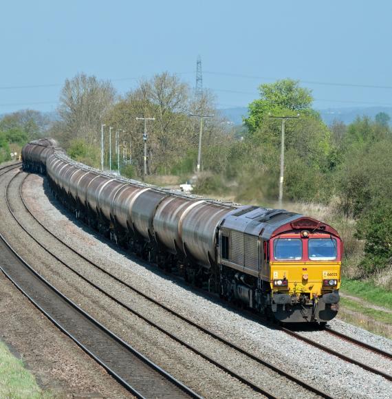 Rail Freight Train in Staffordshire