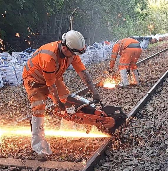 Track work at Montpelier